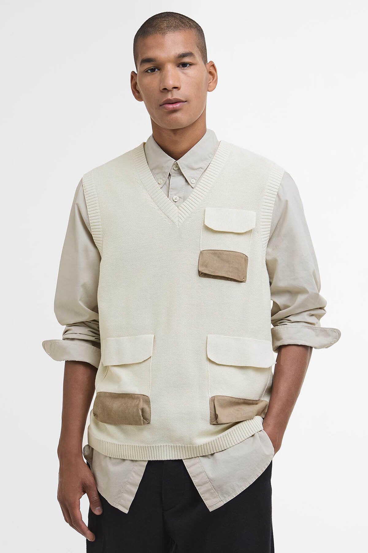 Barbour x TO KI TO Multi-Pocket Sweater Vest