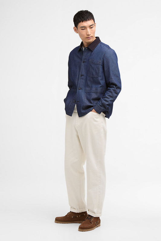 B.Intl Piligan Herringbone Denim Overshirt
