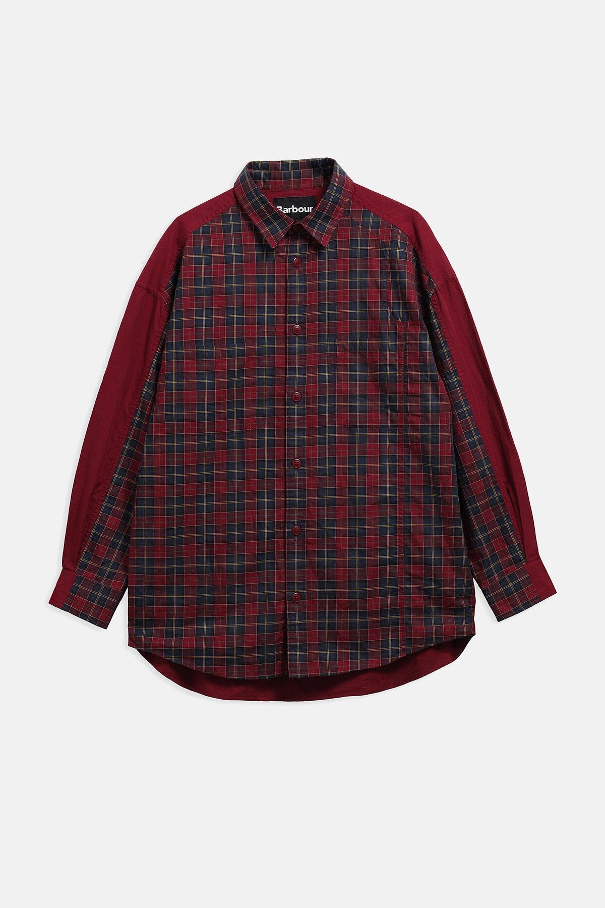 Barbour x Feng Chen Wang Split Pocket Long-Sleeved Tartan Shirt