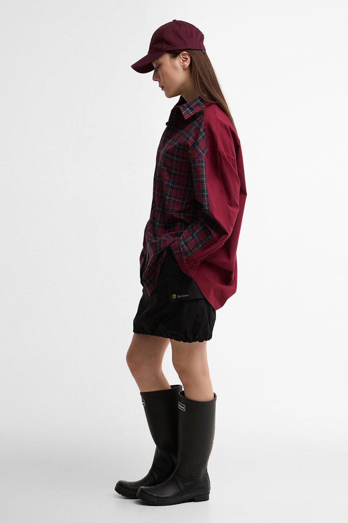 Barbour x Feng Chen Wang Split Pocket Long-Sleeved Tartan Shirt
