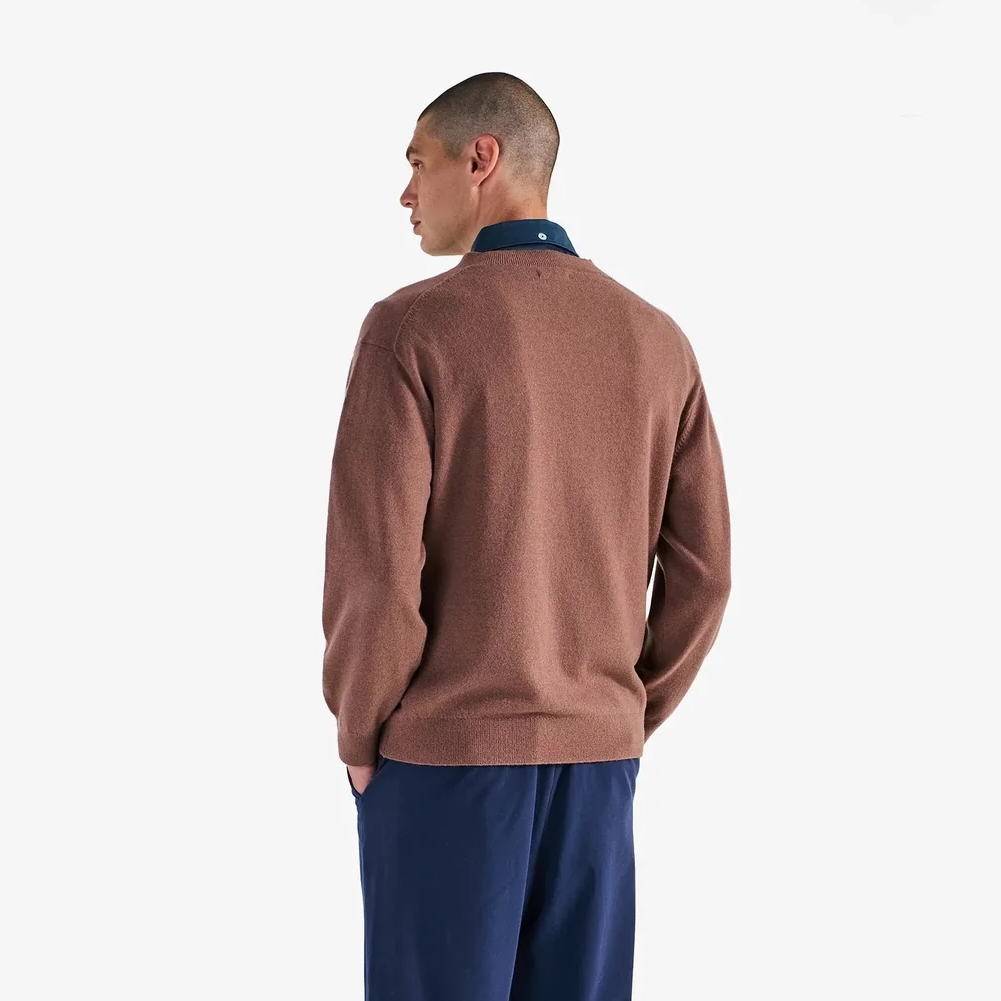 Men Jesper Parnevik V Neck Merino Wool Sweater