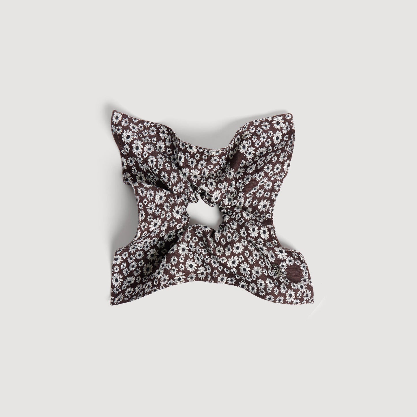 Floral-print scrunchie