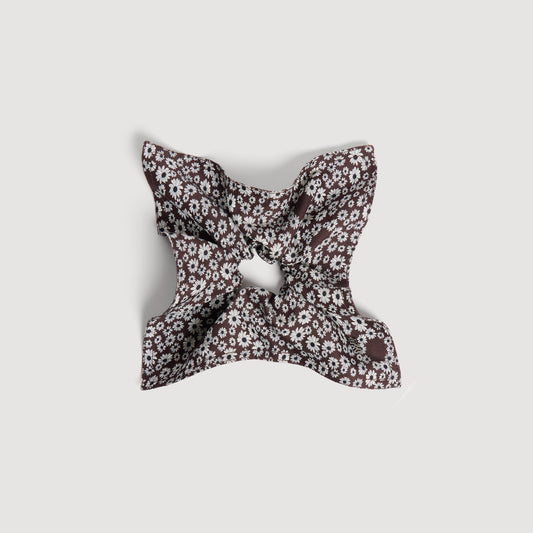 Floral-print scrunchie