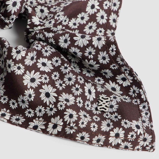 Floral-print scrunchie