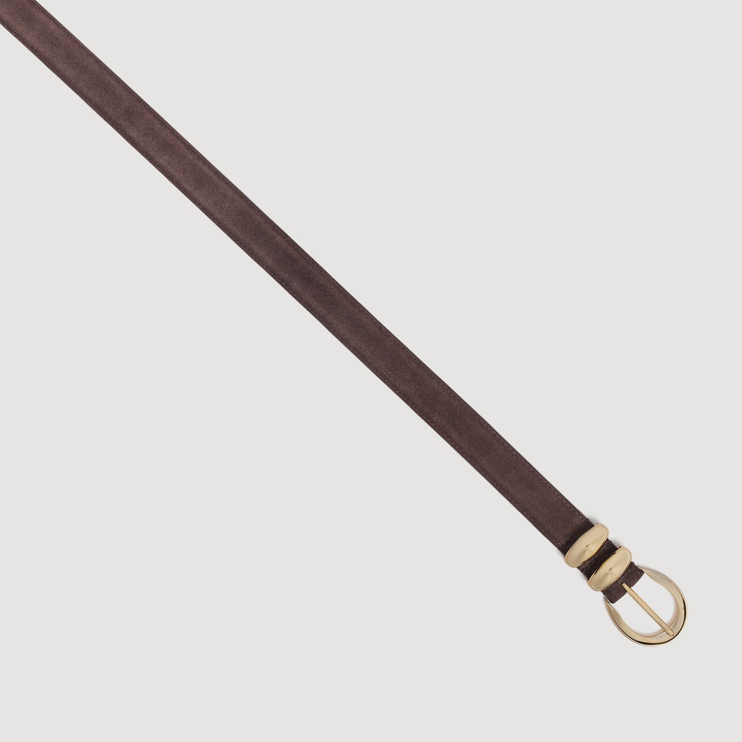 Suede leather belt