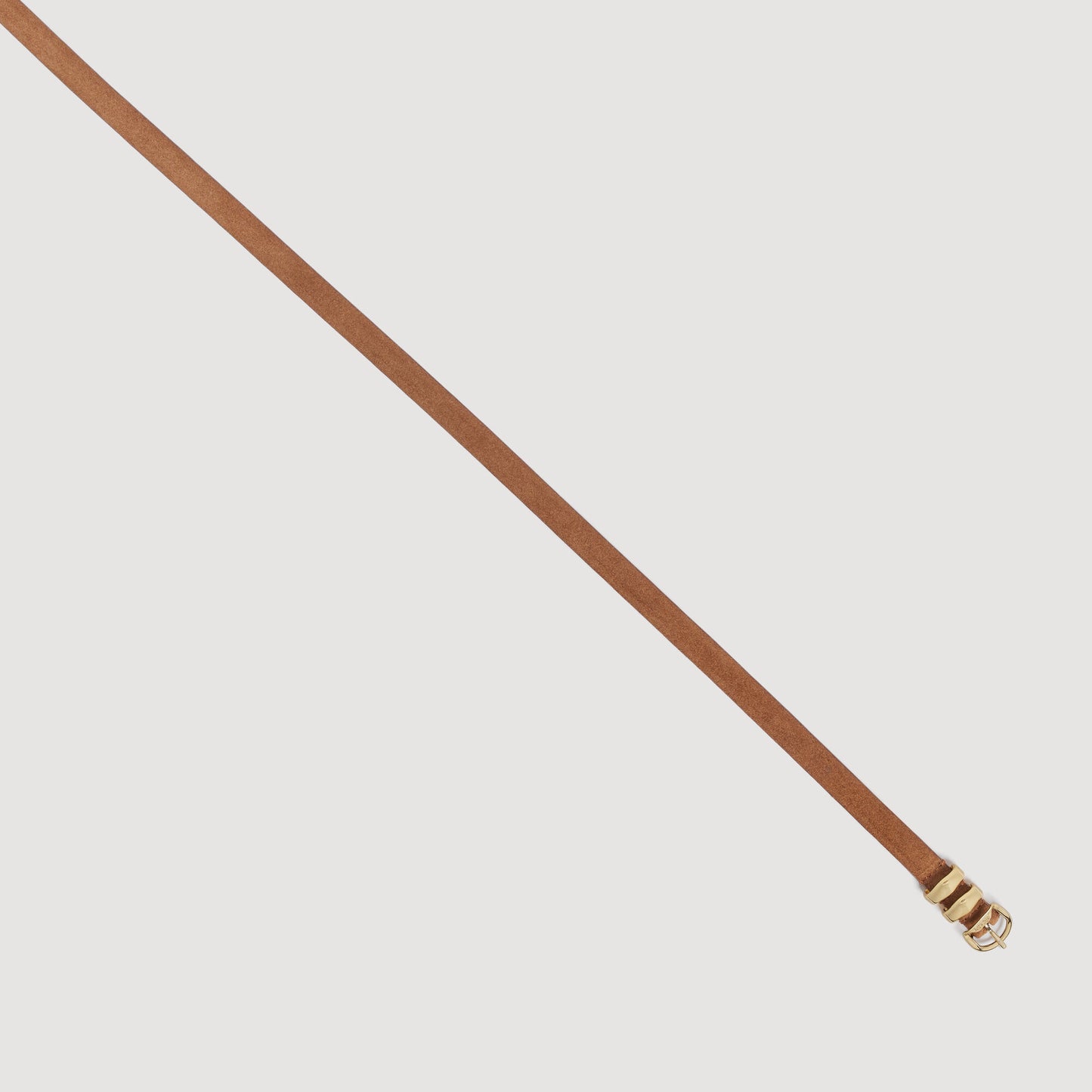 Suede leather belt