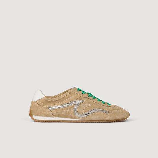 Light Wave suede trainers