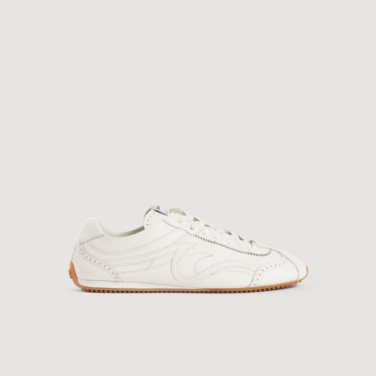 Light Wave leather trainers