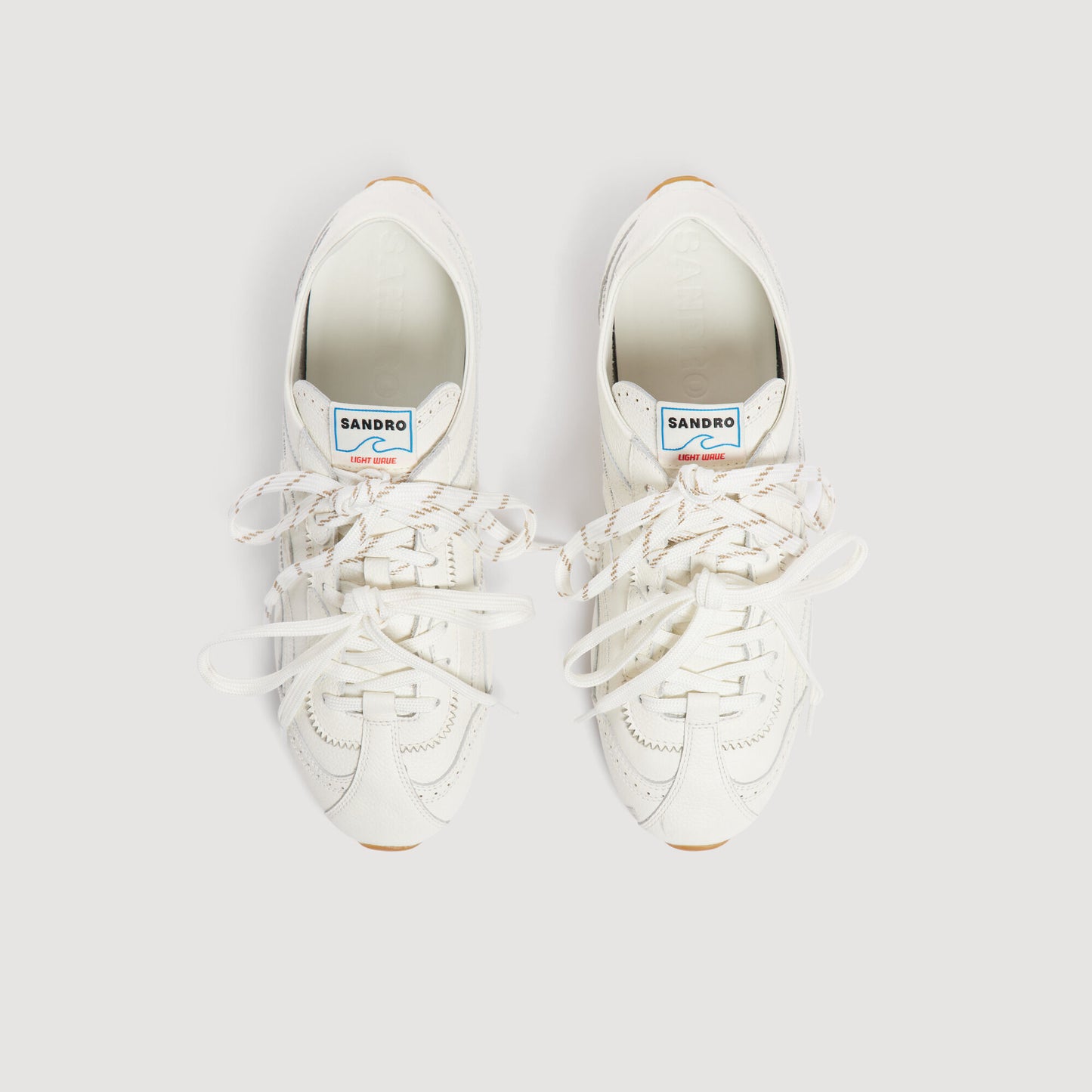 Light Wave leather trainers