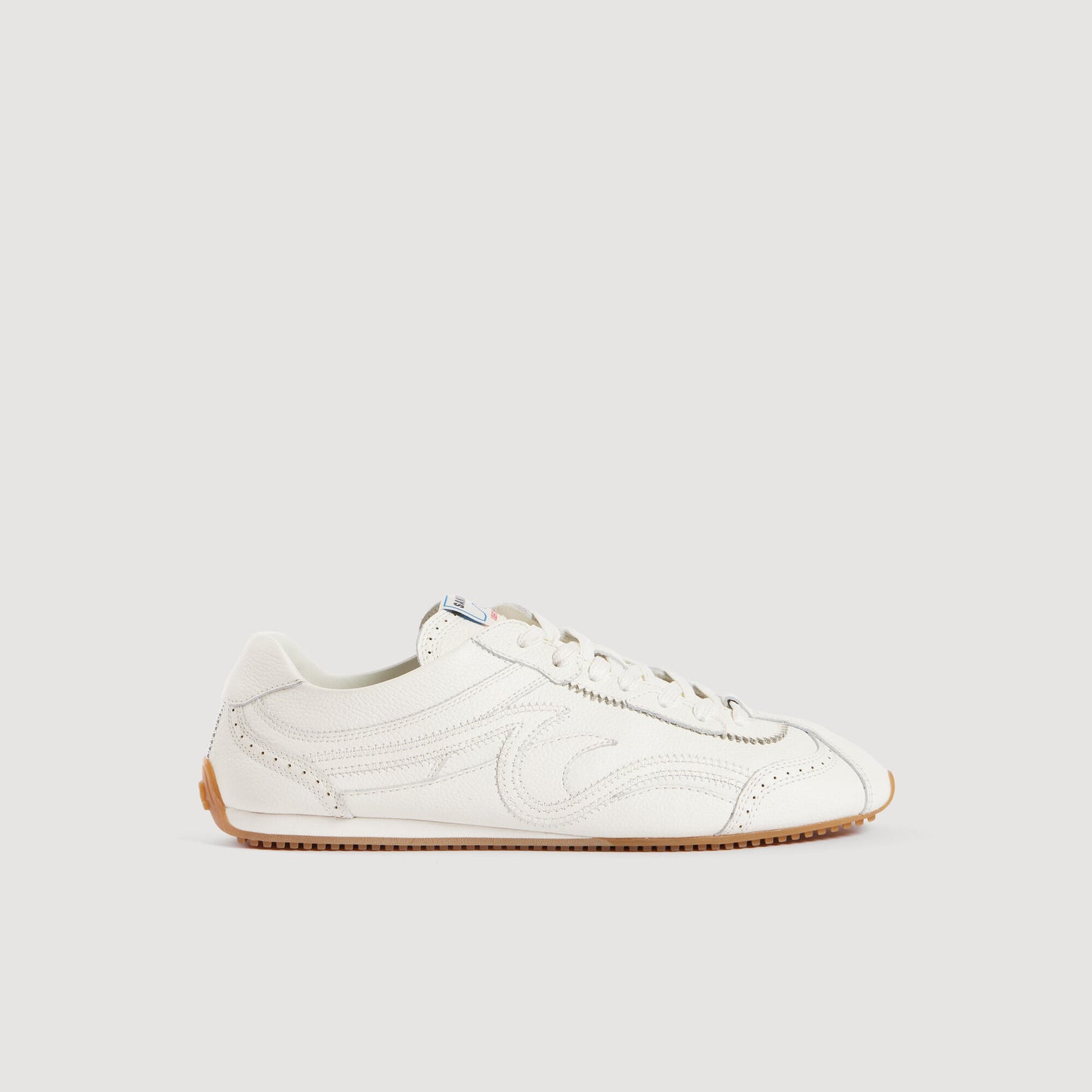 Light Wave leather trainers
