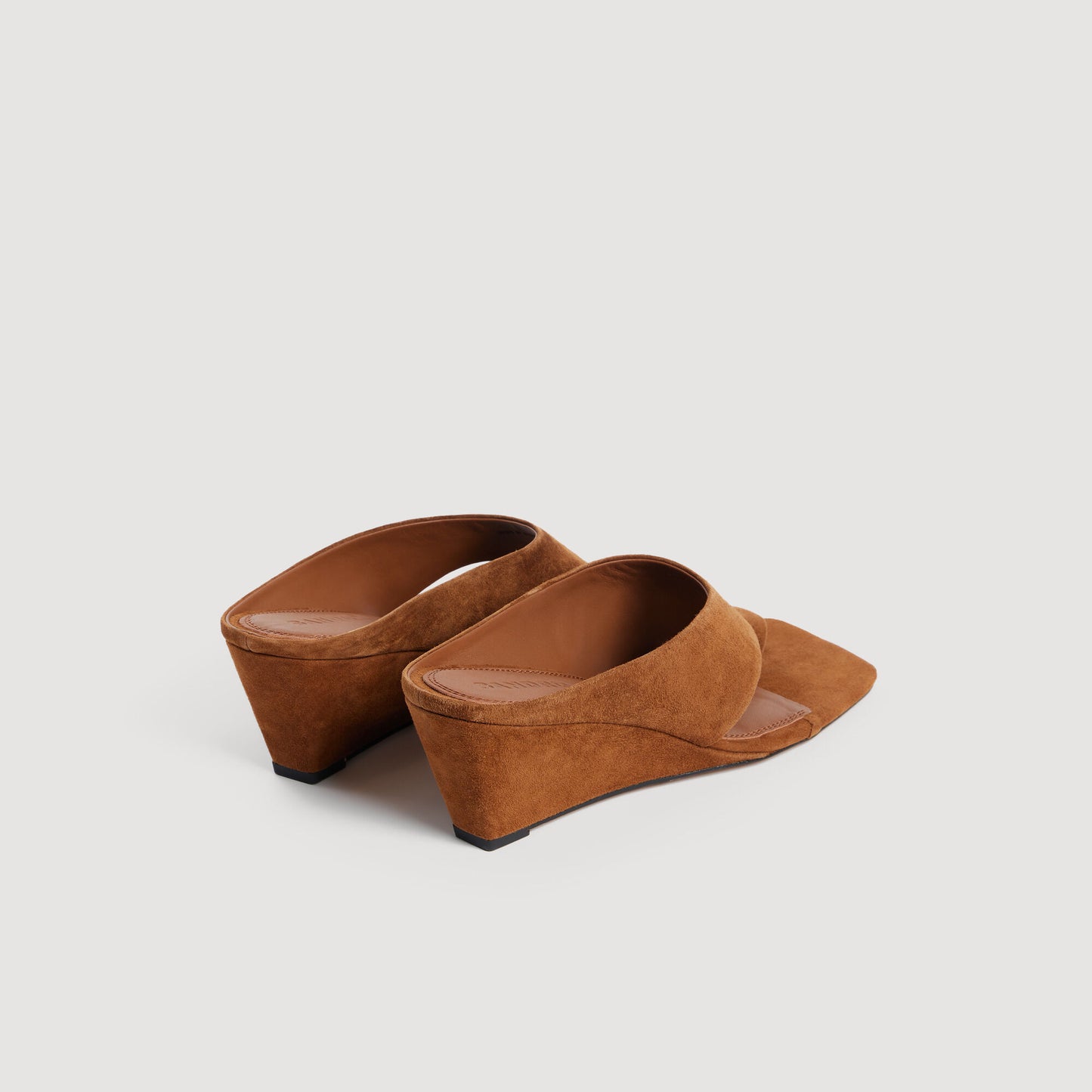 Suede wedge sandals