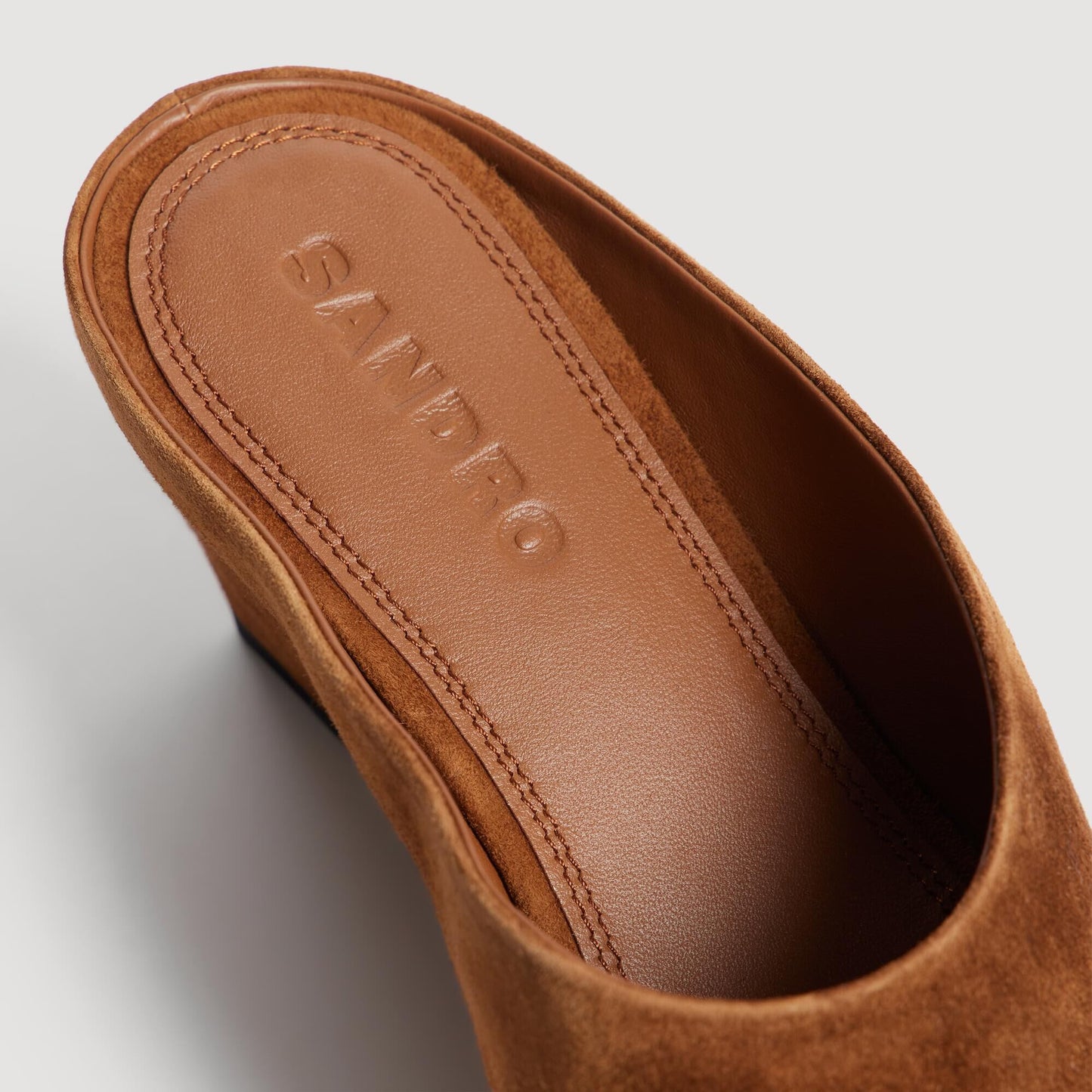 Suede wedge sandals