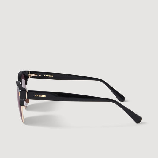 Acetate logo sunglasses