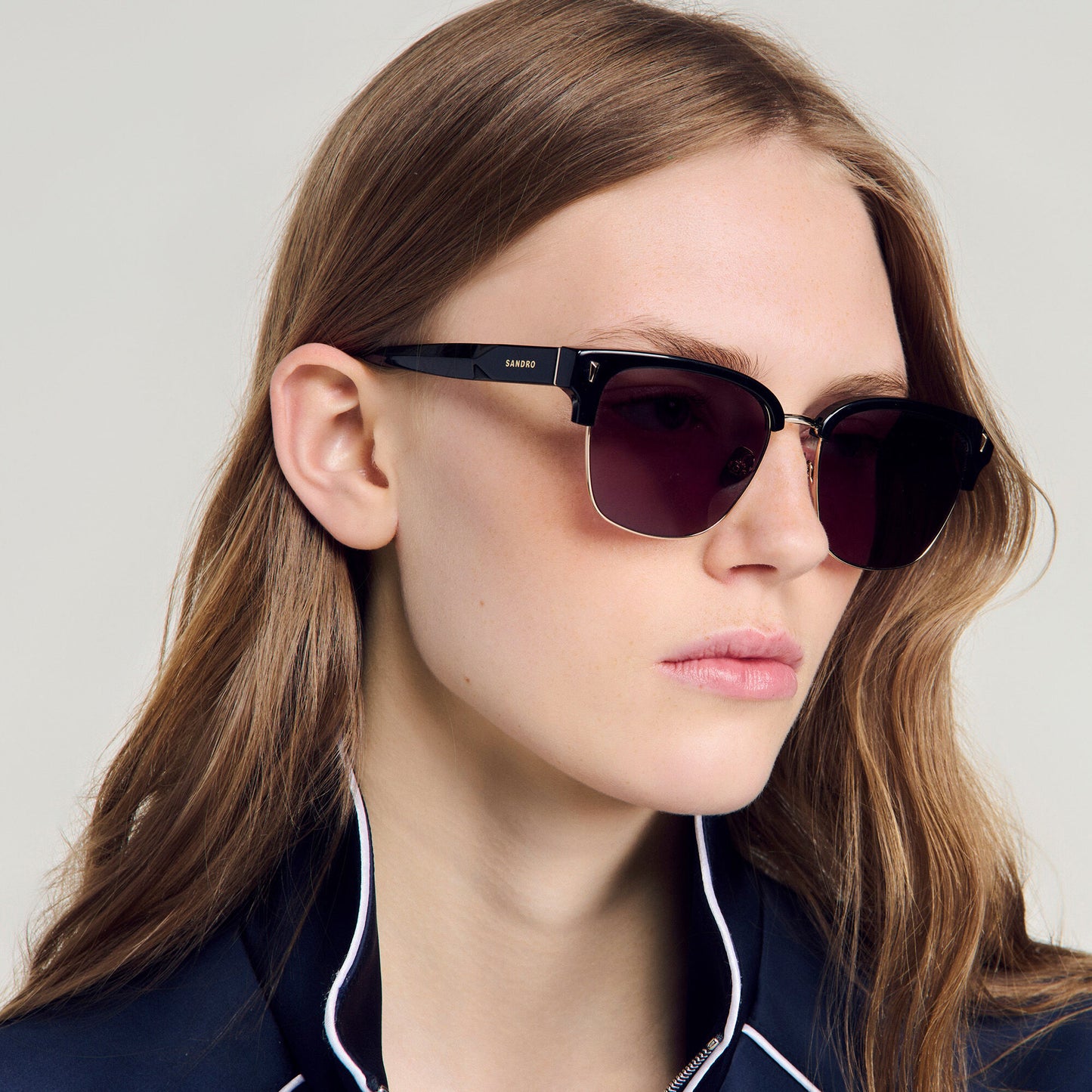 Acetate logo sunglasses