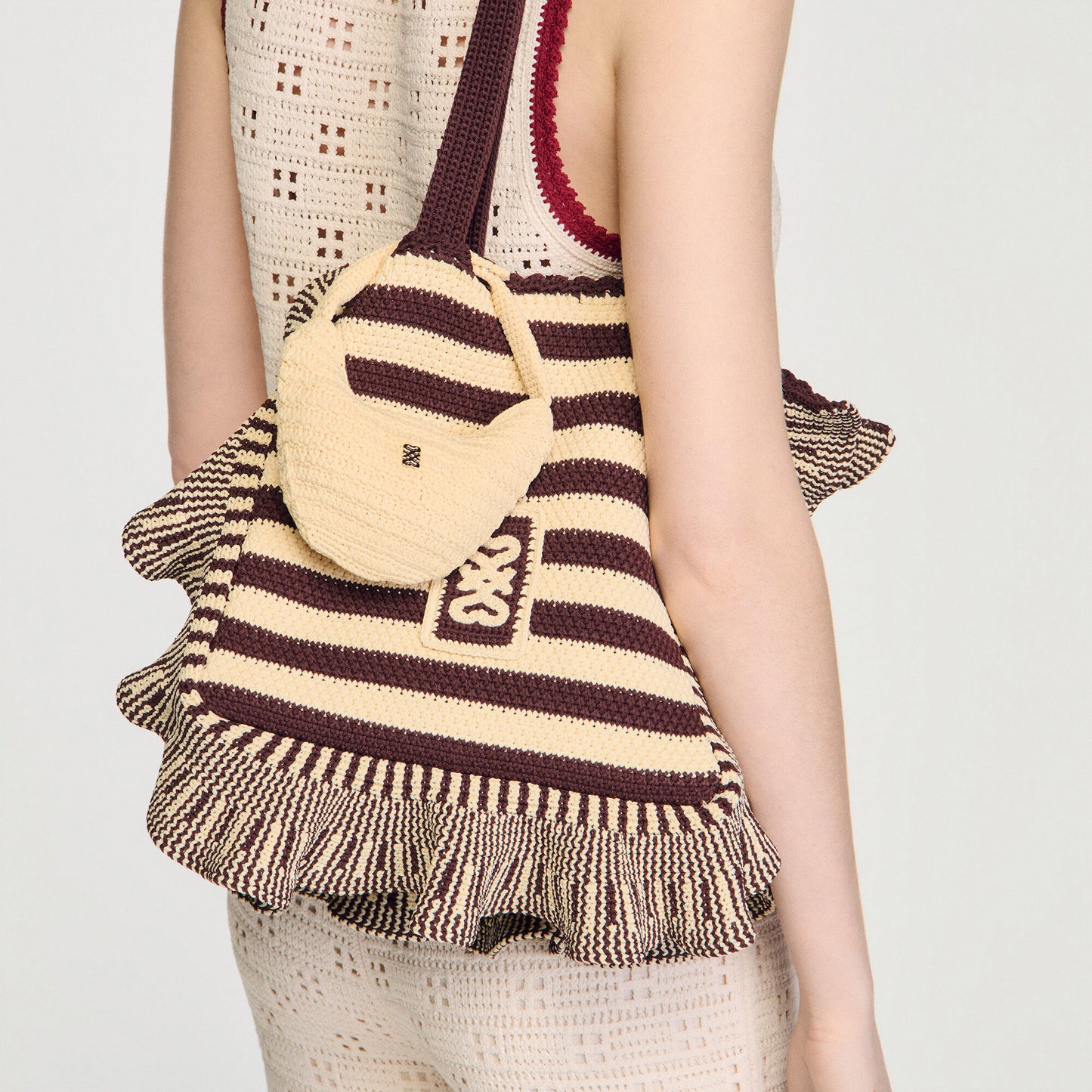 Crochet small leather goods