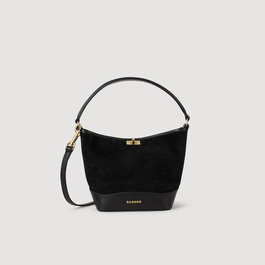 Mini Tangoso suede and leather bag