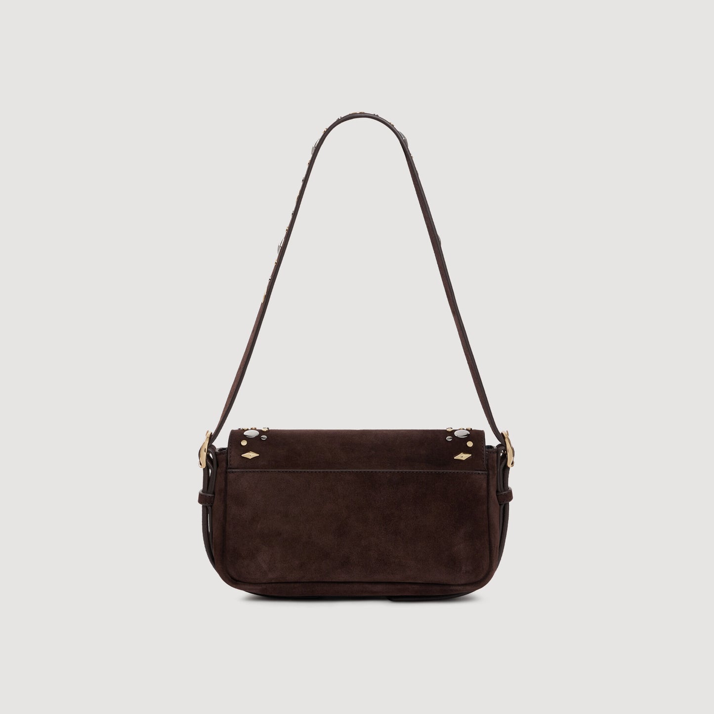 LE MAMBO JANYS studded suede bag
