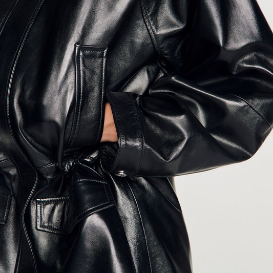 Smooth leather jacket