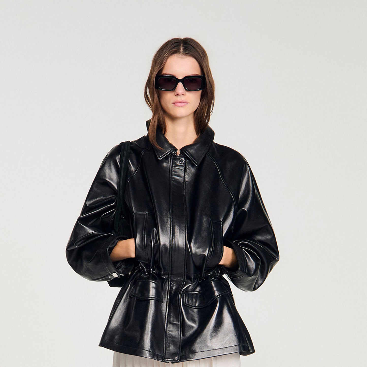 Smooth leather jacket