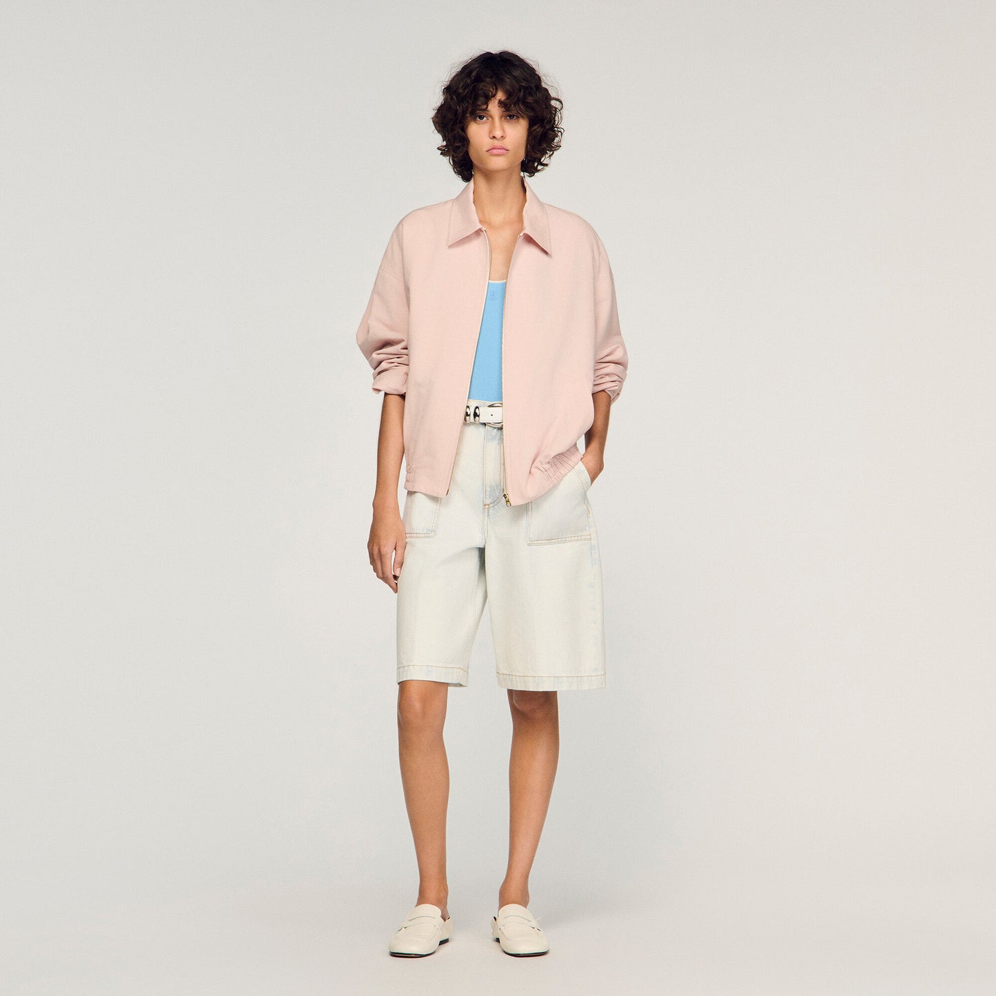 Cotton and linen jacket
