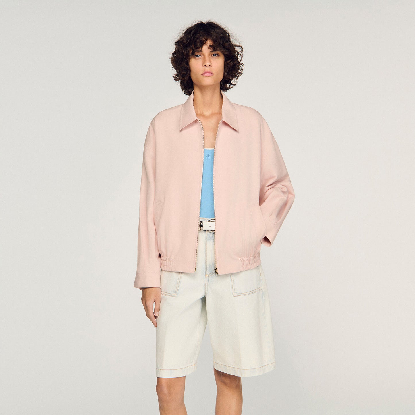 Cotton and linen jacket