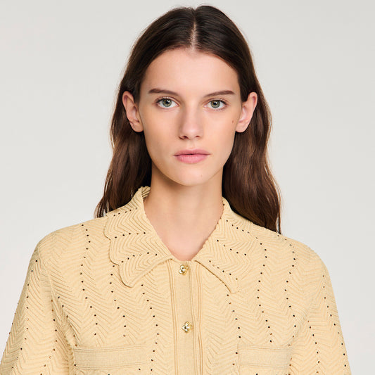 Strass cardigan