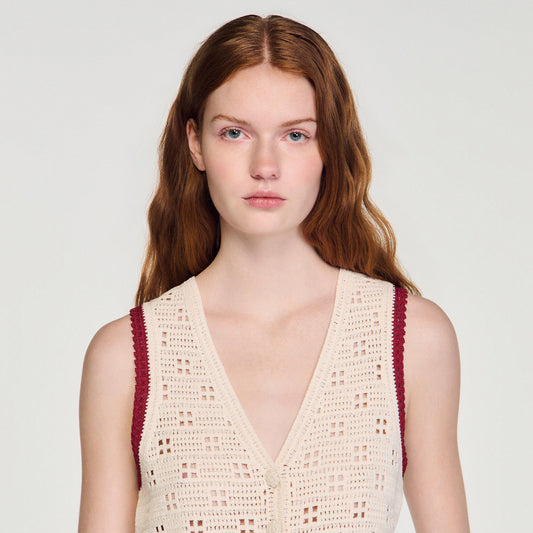 Crochet-style cardigan