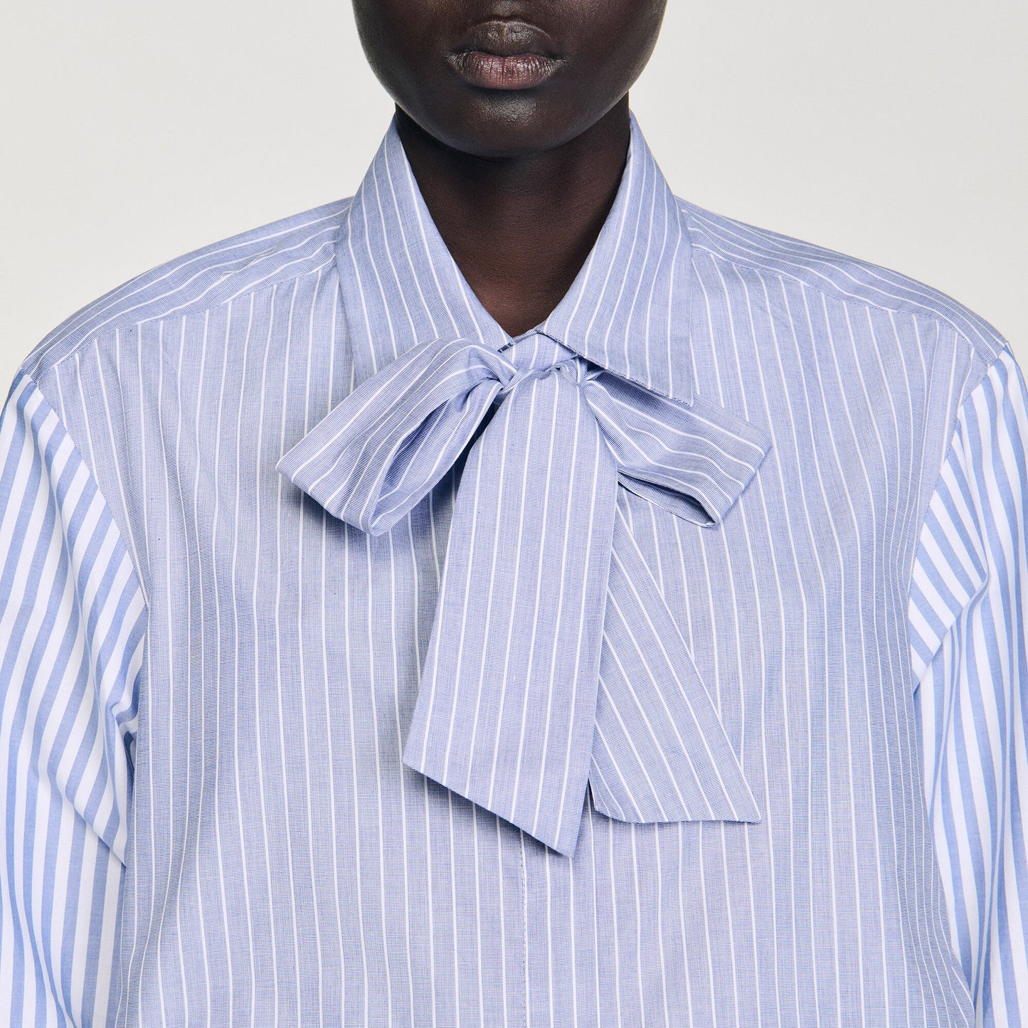 Striped tie shirt