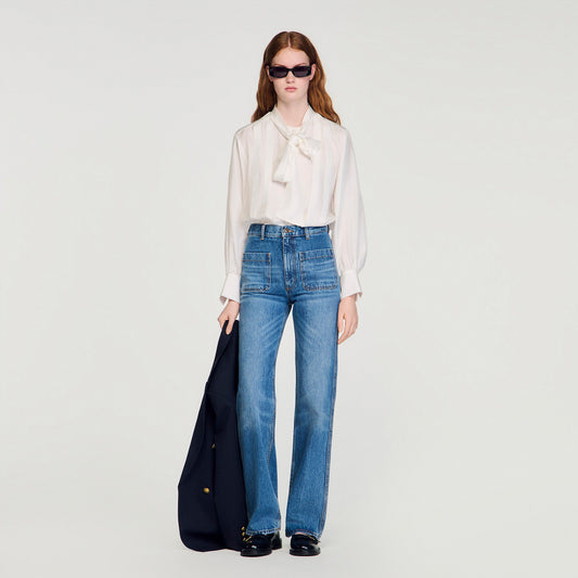 Silk lavalli¨¨re shirt