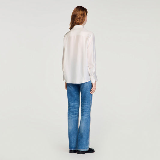 Silk lavalli¨¨re shirt