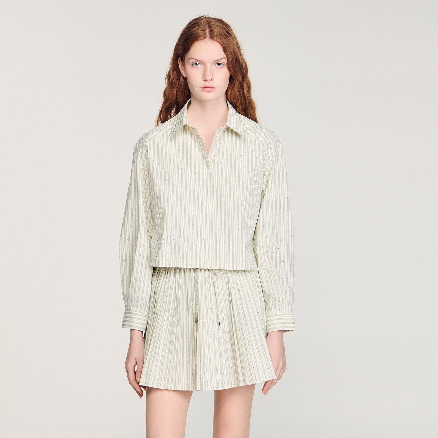 Striped rhinestone shirt