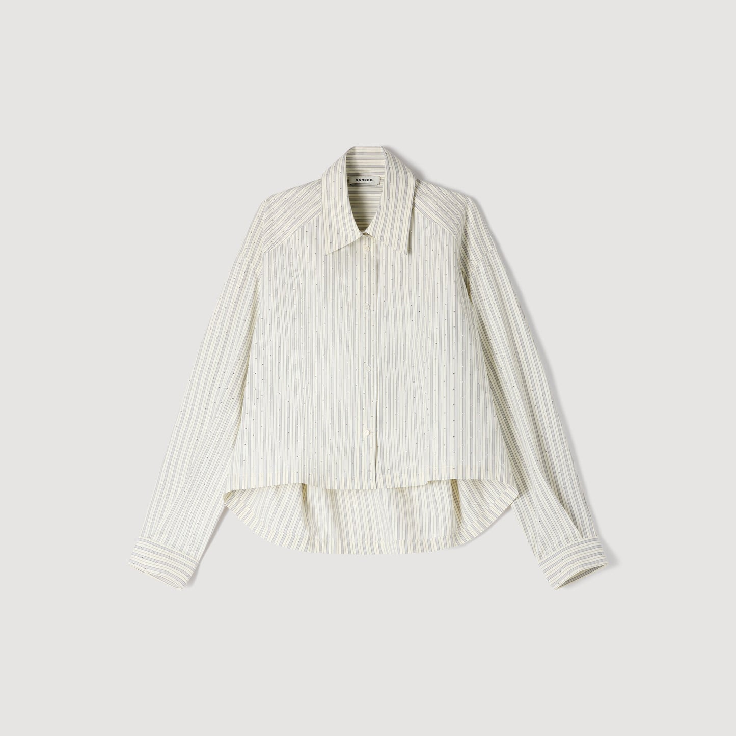 Striped rhinestone shirt