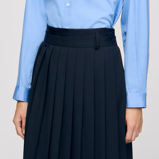 Long pleated skirt