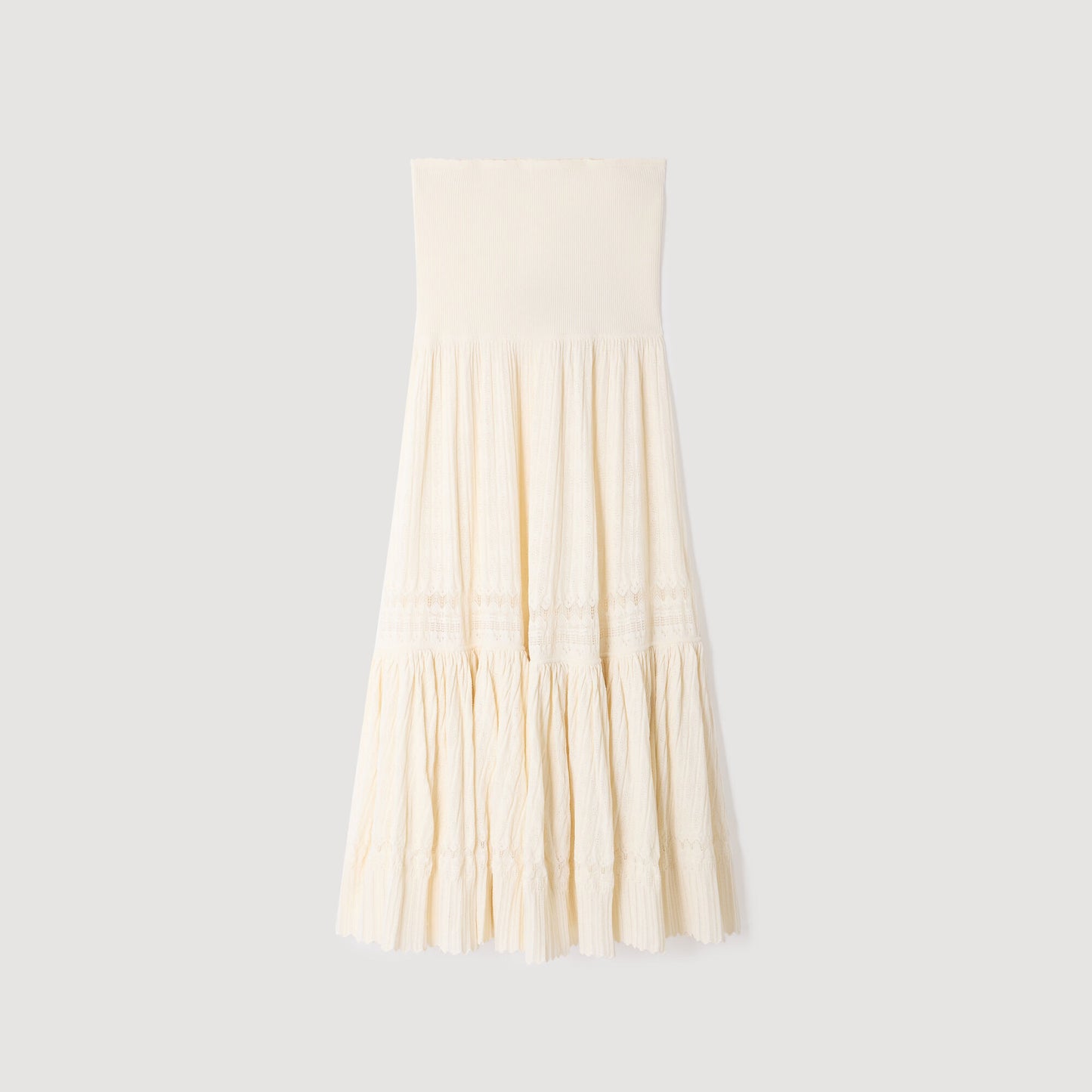 Long knit skirt