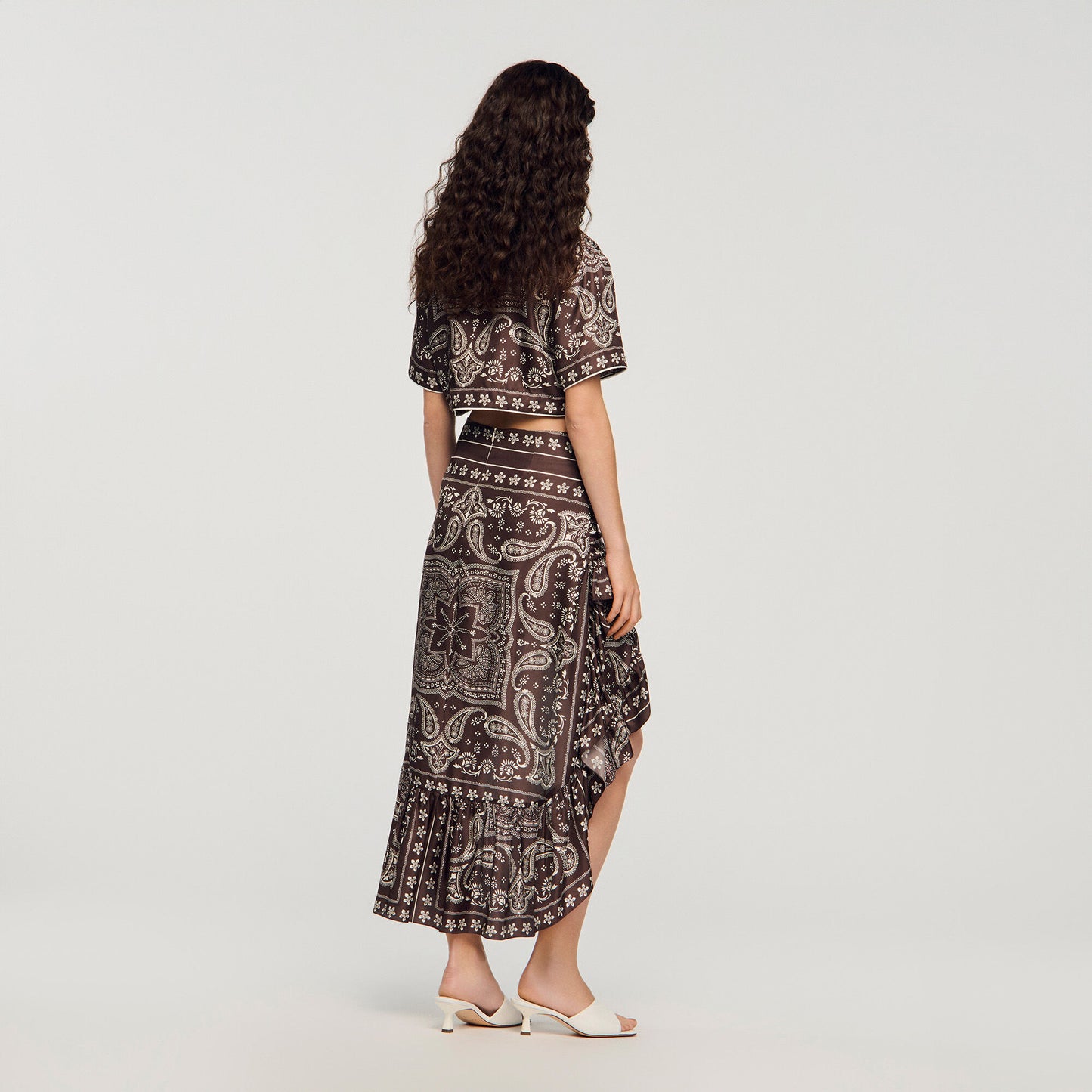 Bandana print short skirt