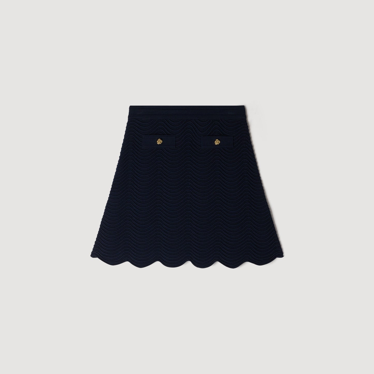 Short knit skirt