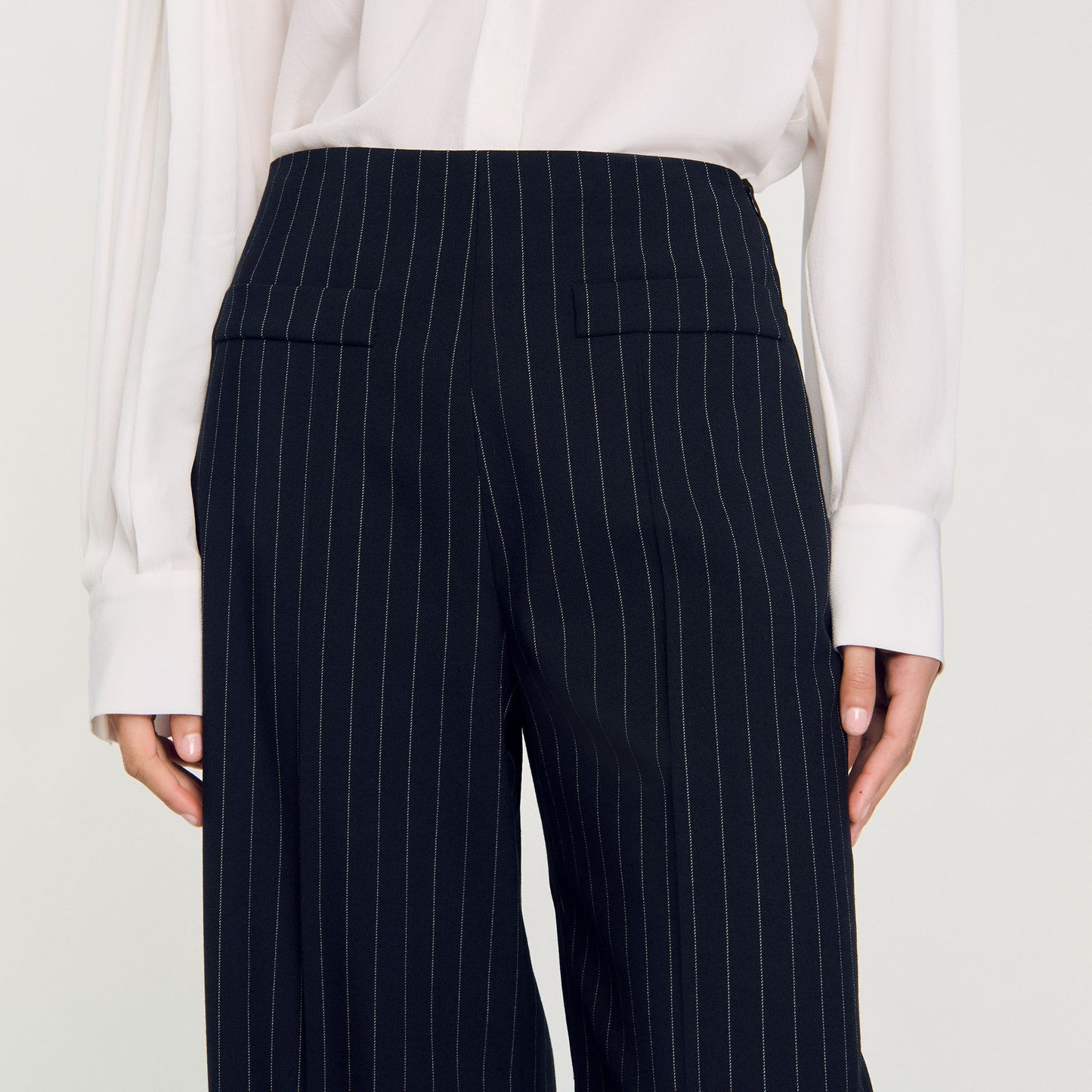 Chalk-striped trousers
