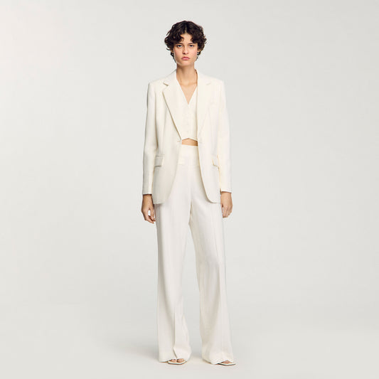 Sequin suit trousers