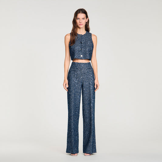 Sequin trousers