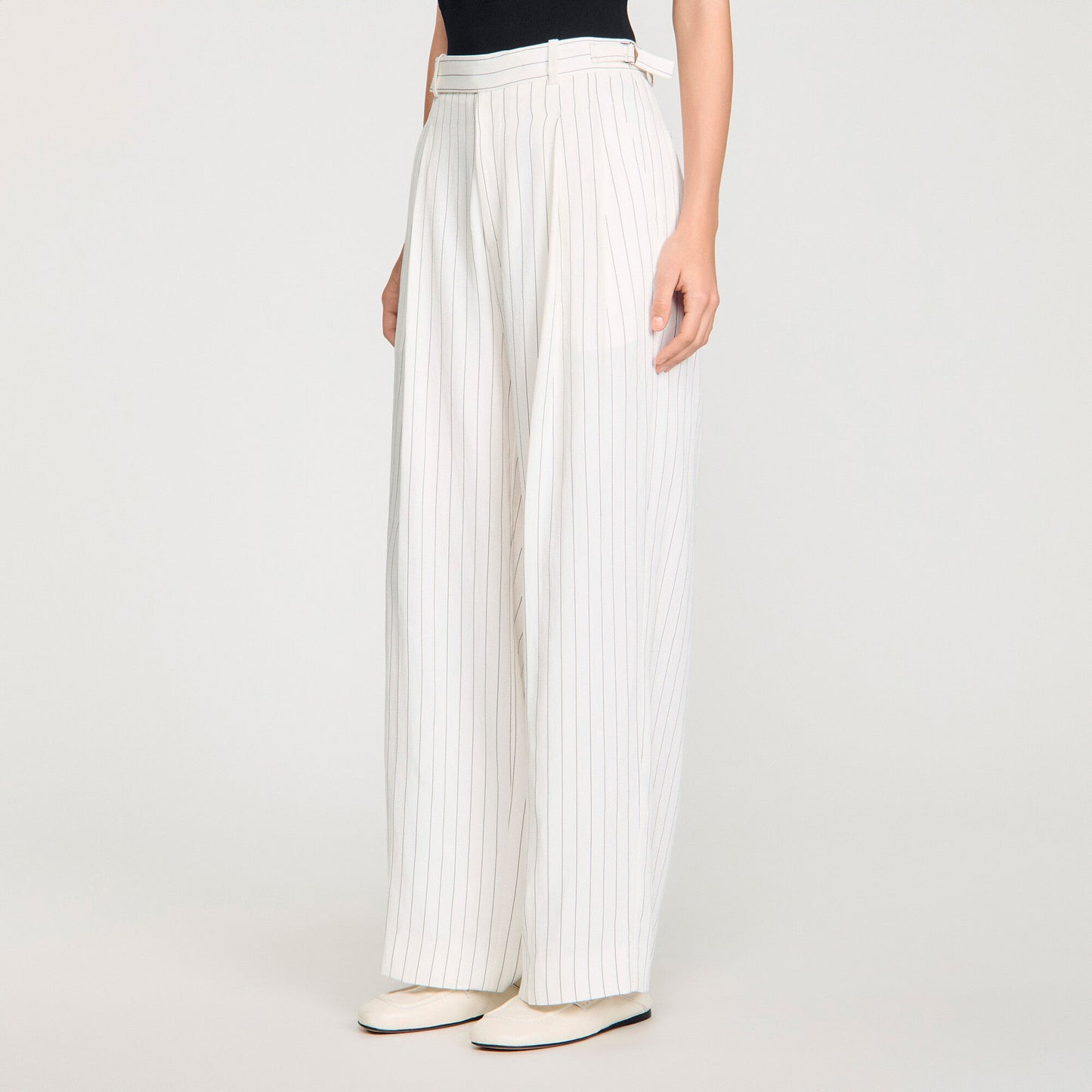 Striped suit trousers