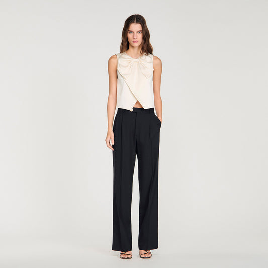 Wool suit trousers