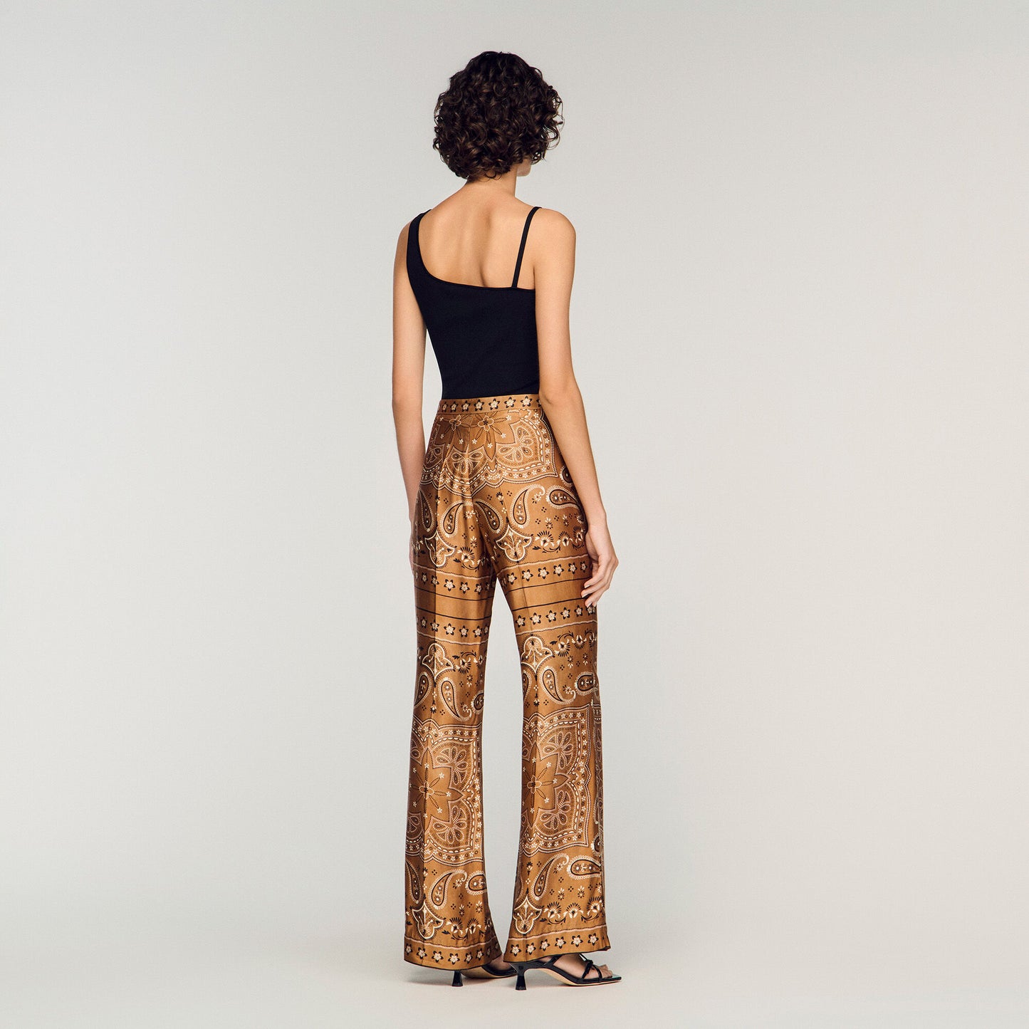Bandana-print floaty trousers