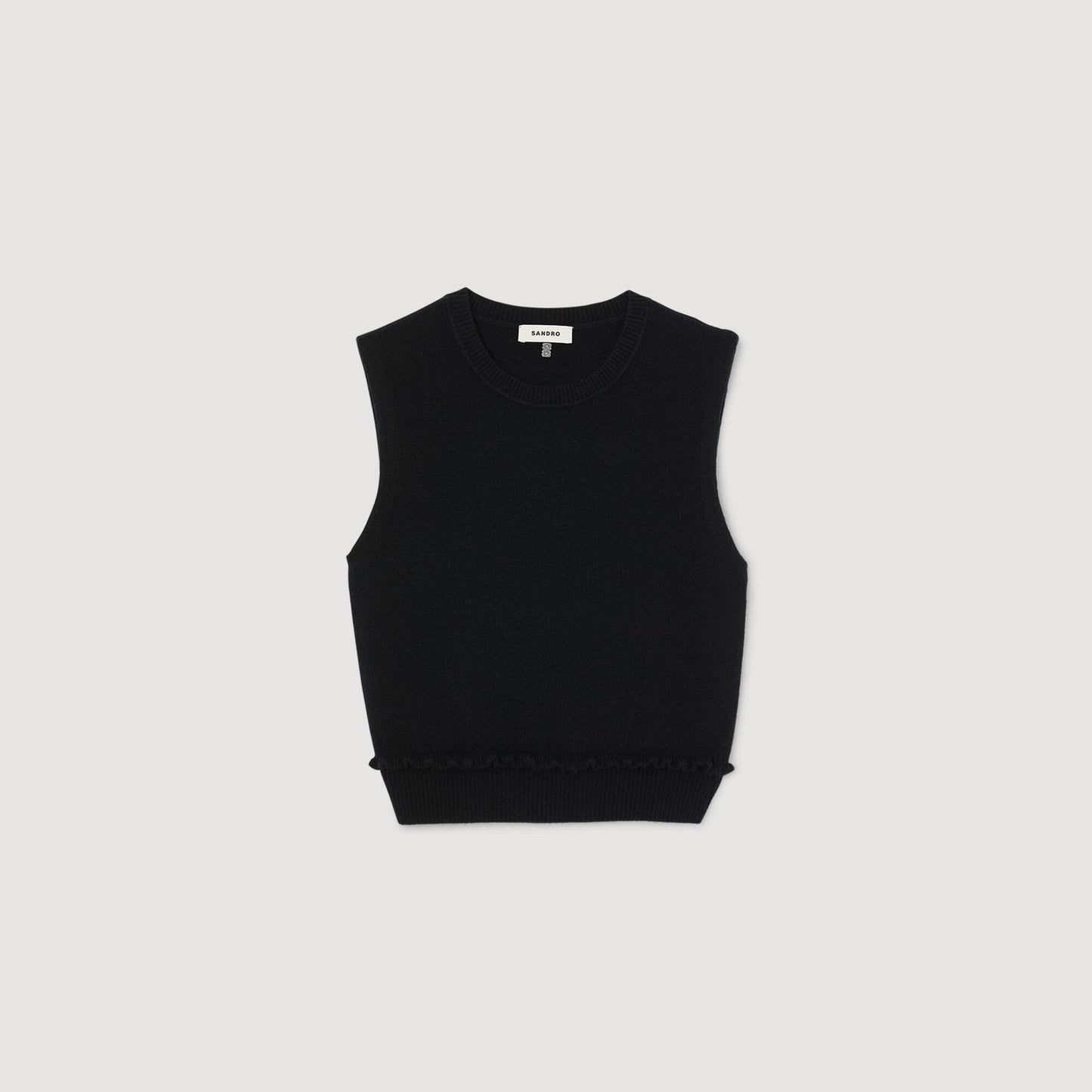 Ruffled cropped jumper