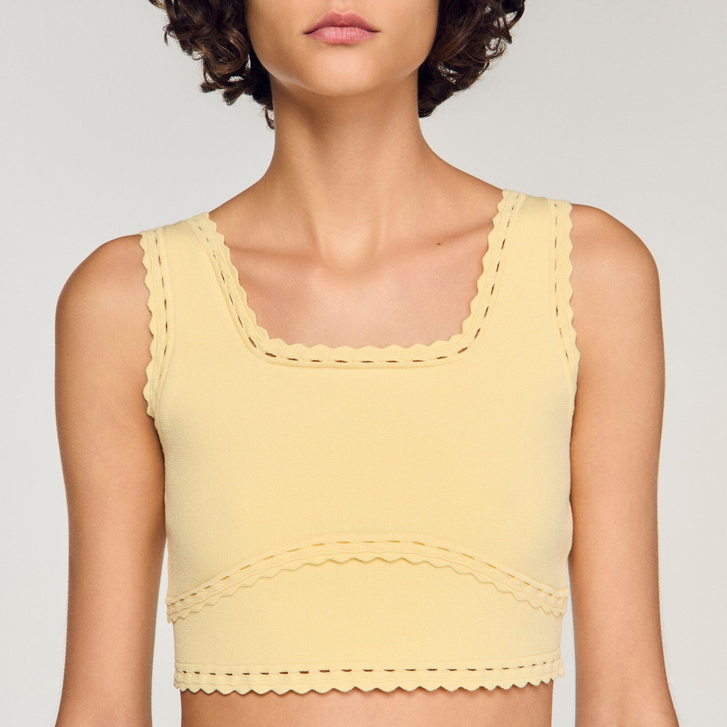 Knit crop top