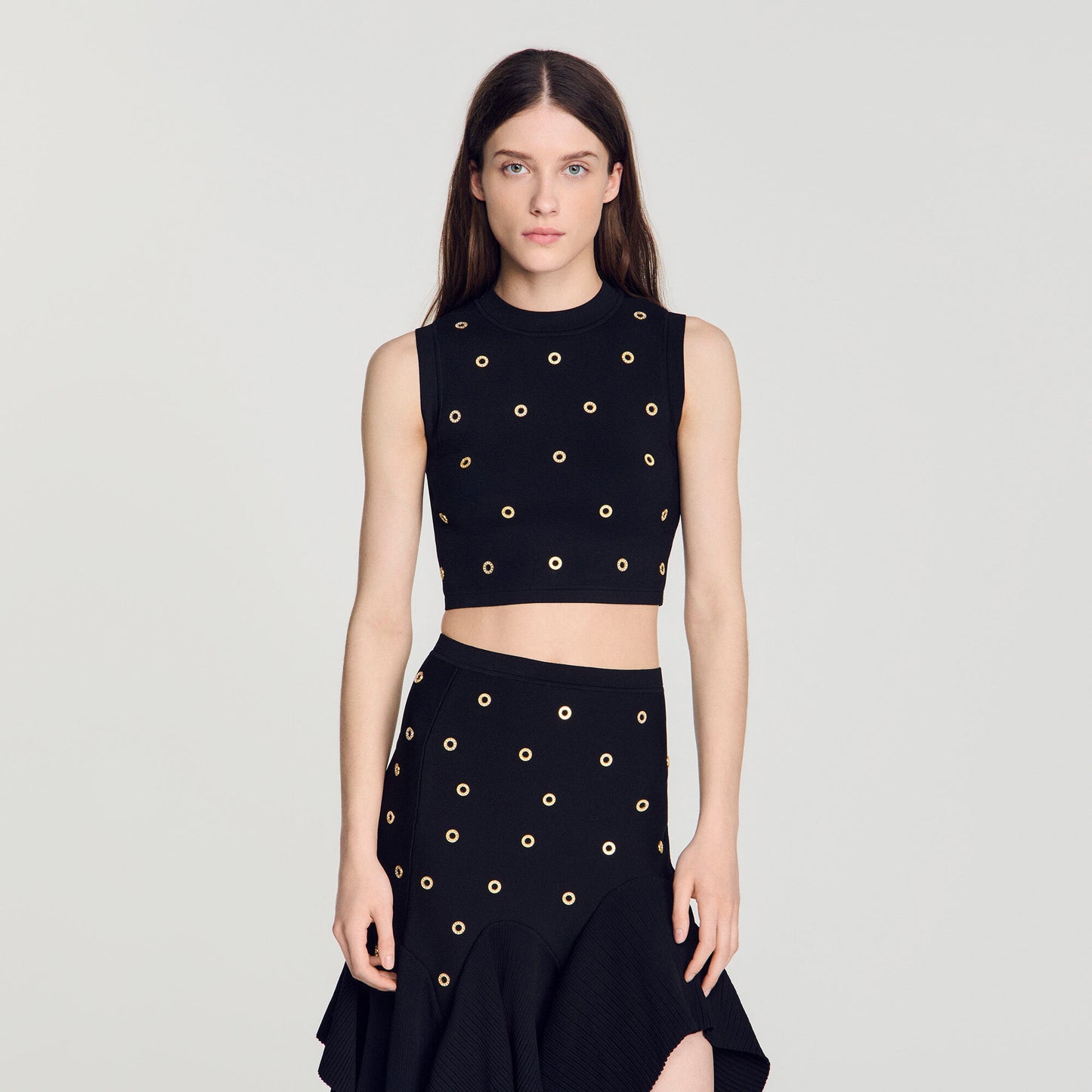 Studded knit top