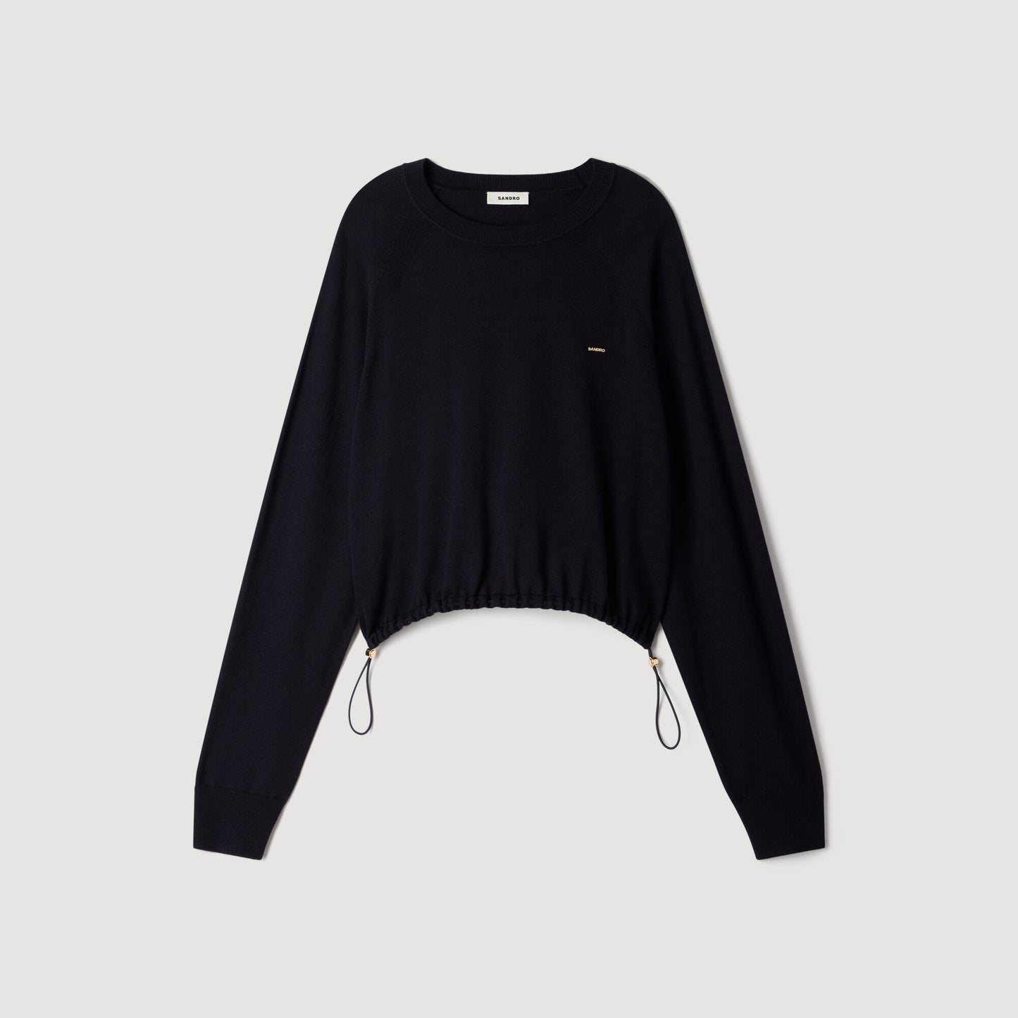 Wool polo shirt with logo