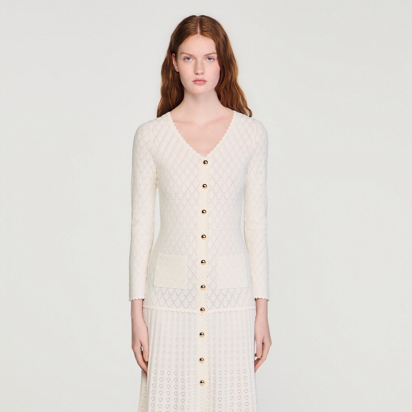 Fancy knit maxi dress
