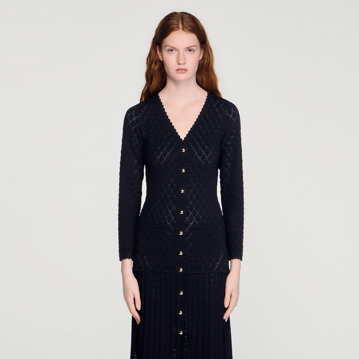 Fancy knit maxi dress