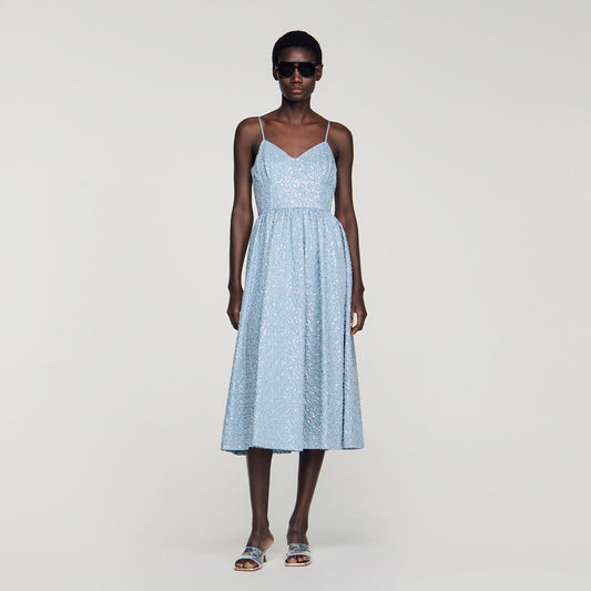 Sequined maxi dress