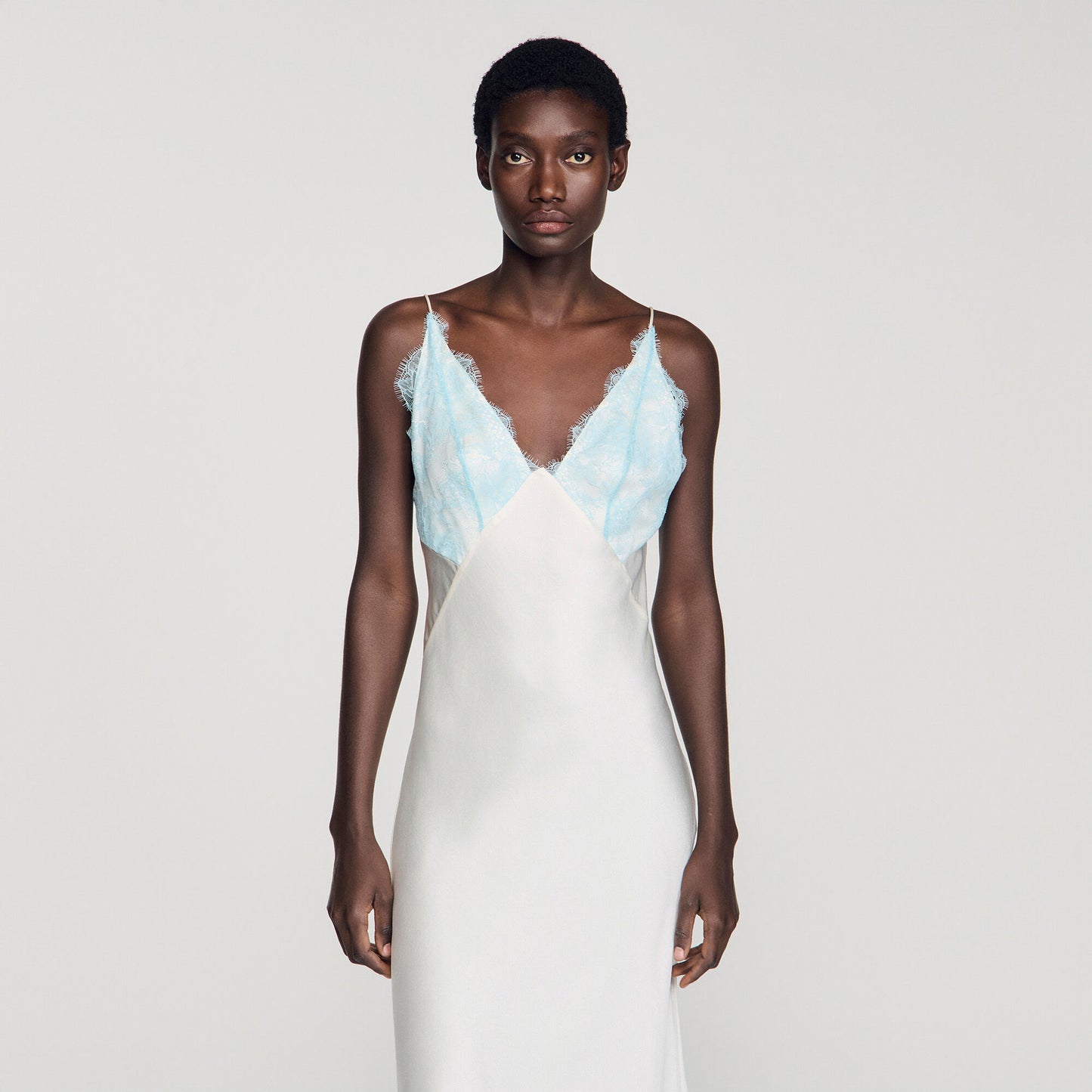 Lingerie-style maxi dress